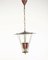 Metal and Brass 3-Light Ceiling Lamp, 1950s 1