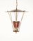 Metal and Brass 3-Light Ceiling Lamp, 1950s 2