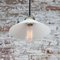 Mid-Century French Opaline Glass & Brass Ceiling Lamp 5