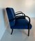 Italienische Blaue Art Deco Sessel, 1930er, 2er Set 7