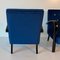 Italian Art Deco Blue Armchairs, 1930s, Set of 2 8