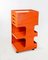 Modern Orange Trolley by Giovanni Pelis for Neolt, 1970s 1