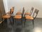 Stackable Synthetic Leather and Metal Dining Chairs, 1950s, Set of 6 7