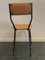Stackable Synthetic Leather and Metal Dining Chairs, 1950s, Set of 6 2