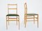 Superleggera in Sage Green Velvet Dining Chairs by Gio Ponti for Cassina, 1950s, Set of 8, Image 3