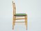 Superleggera in Sage Green Velvet Dining Chairs by Gio Ponti for Cassina, 1950s, Set of 8 5