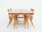 Model Pirkka Dining Table & Chairs Set by Ilmari Tapiovaara for Laukaan Puu, 1950s, Set of 5 1