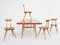 Model Pirkka Dining Table & Chairs Set by Ilmari Tapiovaara for Laukaan Puu, 1950s, Set of 5 3