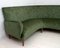 Italienisches Mid-Century Samt & Damast Sofa, 1950er 5