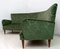 Italienisches Mid-Century Samt & Damast Sofa, 1950er 8