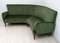 Italienisches Mid-Century Samt & Damast Sofa, 1950er 4