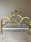 French Gold Brass and Bronze Twin Size Headboards, 1950s, Set of 2 5