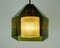 Scandinavian Glass & Brass Ceiling Lamp by Carl Fagerlund for Orrefors, 1960s, Image 10