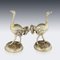 German Solid Silver Gilt Ostrich Figures, Set of 2 29