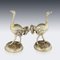 German Solid Silver Gilt Ostrich Figures, Set of 2, Image 29