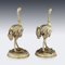 German Solid Silver Gilt Ostrich Figures, Set of 2 24