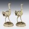 German Solid Silver Gilt Ostrich Figures, Set of 2 23