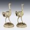 German Solid Silver Gilt Ostrich Figures, Set of 2, Image 23