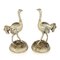 German Solid Silver Gilt Ostrich Figures, Set of 2, Image 1