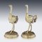 German Solid Silver Gilt Ostrich Figures, Set of 2, Image 28