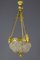 French Neoclassical Style Bronze and Crystal Glass Chandelier, 1920s 1