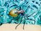 Mid-Century Italian Modern Metal and Glass Spider Wall Lamp, 1950s, Image 3