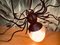 Moderne Italienische Mid-Century Spider Wandlampe aus Metall & Glas, 1950er 9
