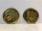 Victorian Brass Wall Plaques, Set of 2 1