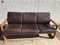 Vintage Danish Teak & Leather Sofa by Johannes Andersen for CFC Silkeborg, 1960s 3