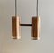 Copper Cylinder II Ceiling Lamp by Johannes Hammerborg for Fog & Mørup, 1960s 1