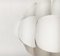 Lámpara colgante suiza Mid-Century de metal blanco de H. Zender para Temde, Imagen 17