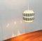 Mid-Century Swiss White Metal Pendant Lamp by H. Zender for Temde 4