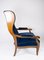 Sessel aus blauem Samt und Mahagoni von Fritz Henningsen 5