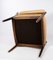 Sessel aus dunklem Holz & gepolstertem Leder, 1960er 9