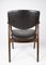 Danish Armchair in Rosewood and Black Leather, 1976, Image 5
