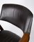 Danish Armchair in Rosewood and Black Leather, 1976 3