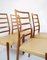Model 82 Dining Chairs by N.O. Møller, 1960s, Set of 8 3