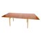 Dining Table in Teak and Oak with Extensions by Hans J. Wegner 1