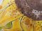 Cuscino a forma di girasole dipinto a mano di Joan Collier, Immagine 3