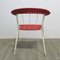 German Vintage Garden Chairs in Red & Green, Set of 2 4