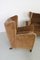 Velvet Lounge Chairs Attributed to Melchiorre Bega, Italy, 1950s, Set of 3 14