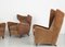 Velvet Lounge Chairs Attributed to Melchiorre Bega, Italy, 1950s, Set of 3 19