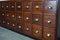 British Mahogany Apothecary Cabinet or Bank of Drawers, 1930s 3