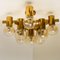 Large Brass and Glass Light Fixture in the Style of Jakobsson, 1960s, Image 7