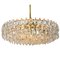 Chandeliers in Brass and Crystal Glass from Bakalowits & Sohne, Austria, 1960s, Set of 2 2