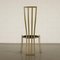Stühle aus emailliertem Metall, Schaumstoff & Samt von Marzio Cecchi, Italy, 1980er, Set of 8 10
