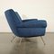 Sofa aus Stoff, Schaumstoff, Messing & Federn, Italien, 1950er 3