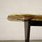 Couchtisch aus Gebeiztem Holz, Marmor & Messing, Italien, 1950er 6