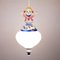 Vintage Art and Craft Style Porcelain Pendant Lamp, 1950s 3