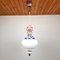 Vintage Art and Craft Style Porcelain Pendant Lamp, 1950s 1